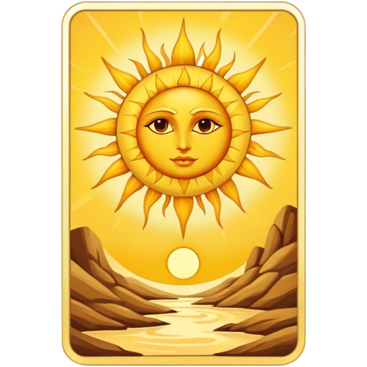 The sun Tarot card emoji