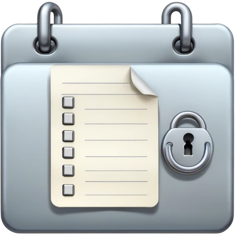 lock and Task list emoji