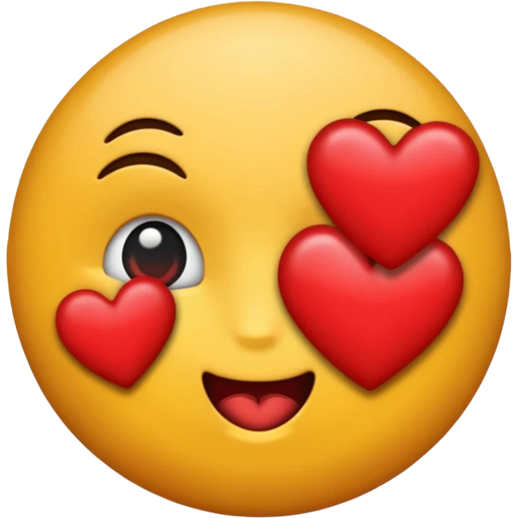 emoji mit herzen und kuss emoji