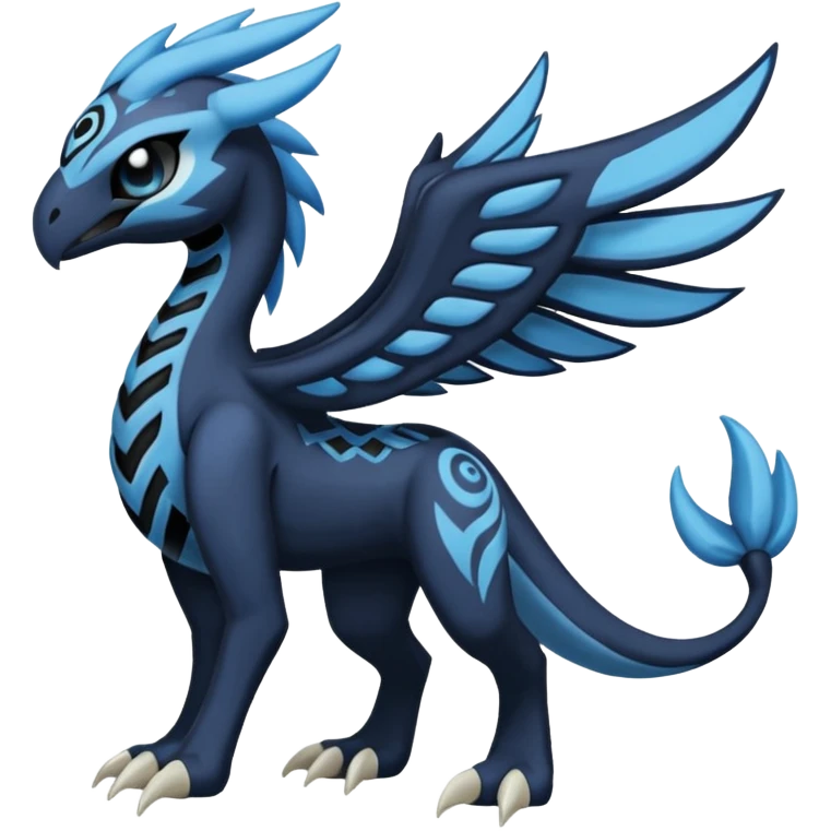 Meloetta-Venom-Stitch-Zekrom-fusion, full body, tribal markings  emoji