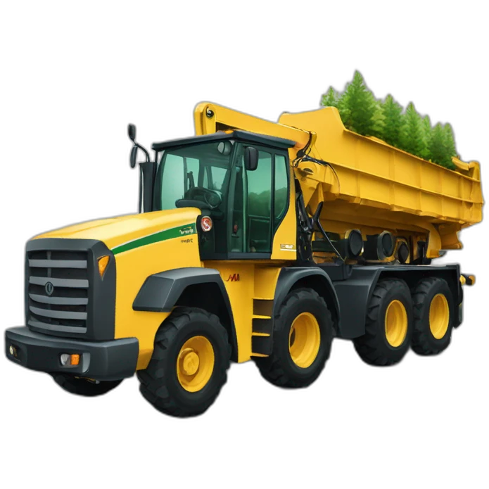 forest forwarder machine emoji