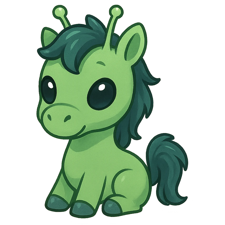 alien horse emoji