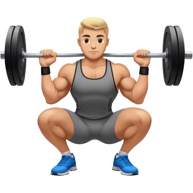advertisement athlete weighted squats emoji