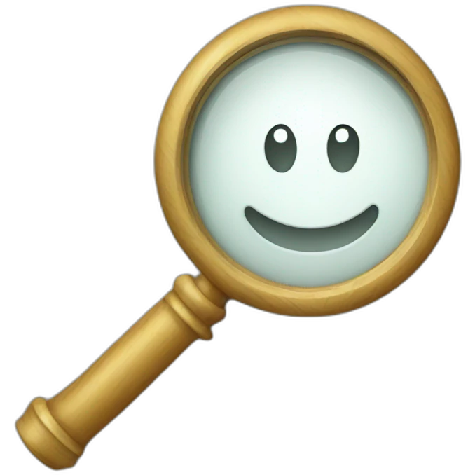magnifying glass emoji