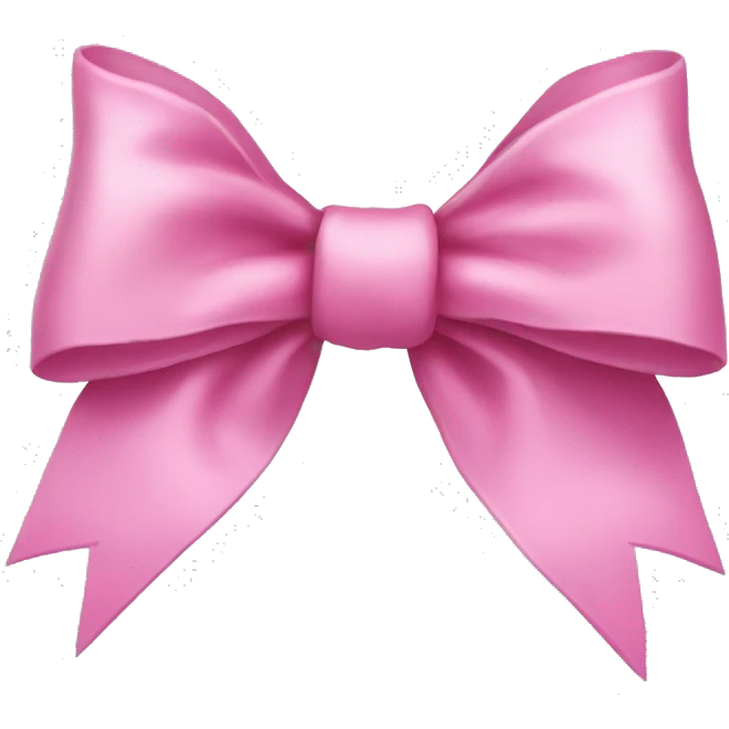a pink coquette bow emoji