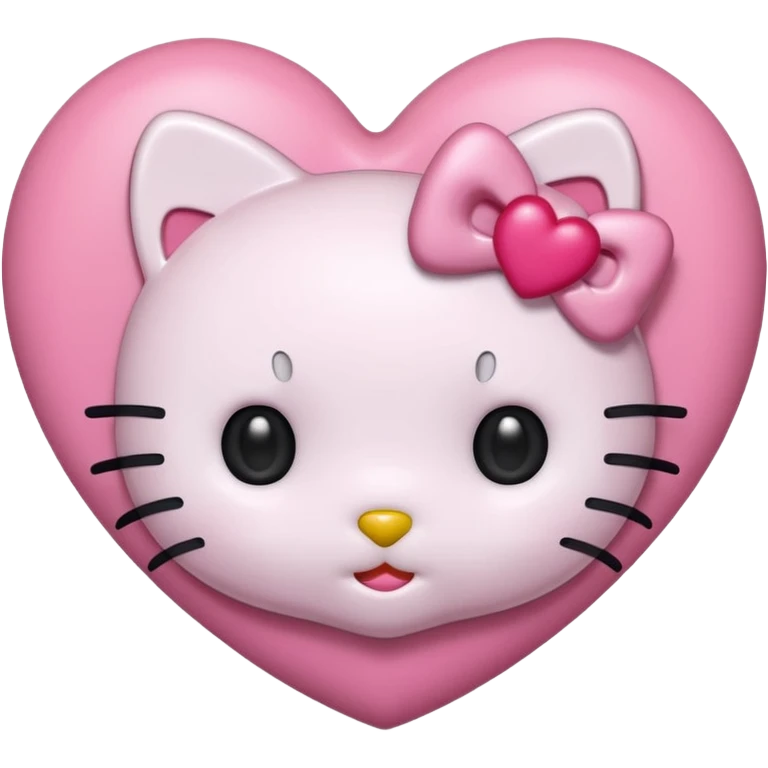 hello kitty face inside a heart emoji