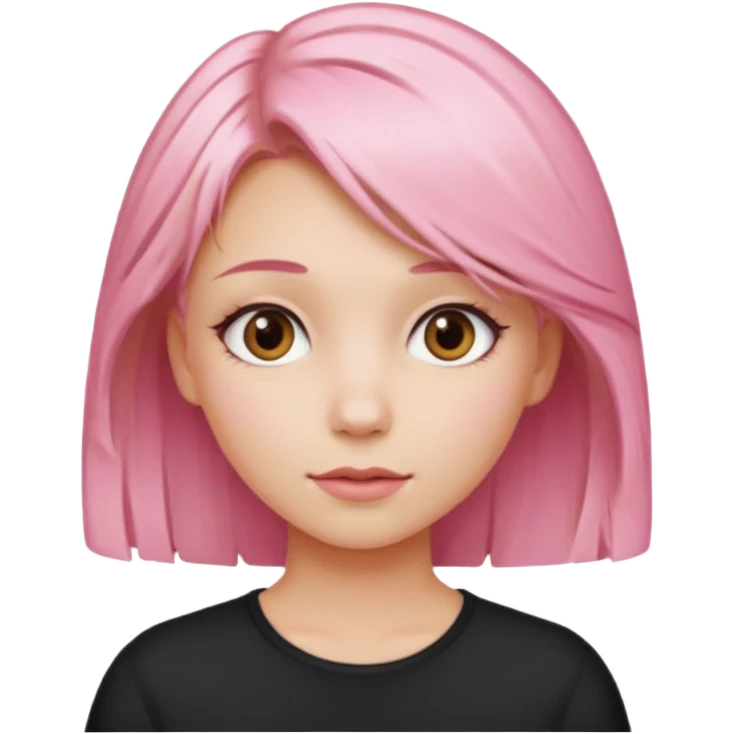 Pink blonde hair girl emoji