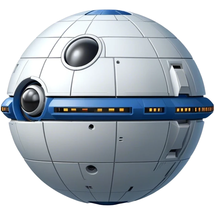 a realistic, spherical spaceship shaped like a ball, with a smooth surface and realistic details. Like a cst-100 spaceship. emoji
