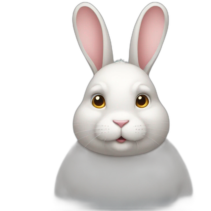 Lapin obese emoji