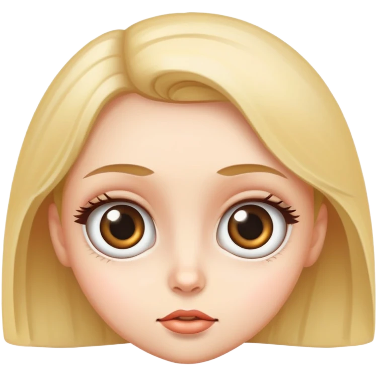 big eyed girl emoji