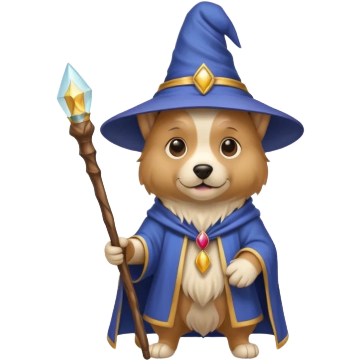 Dog wizard emoji