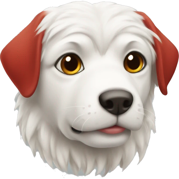 Red and white korgi  emoji