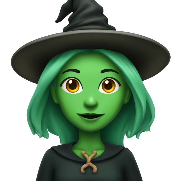 Witch with green skin emoji