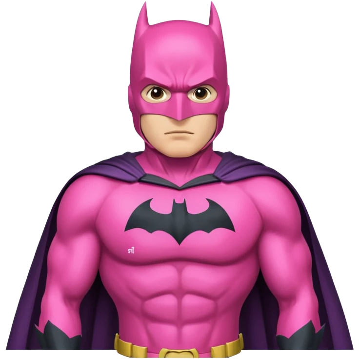 Pink batman emoji