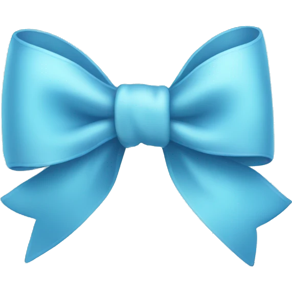 A light blue bow emoji