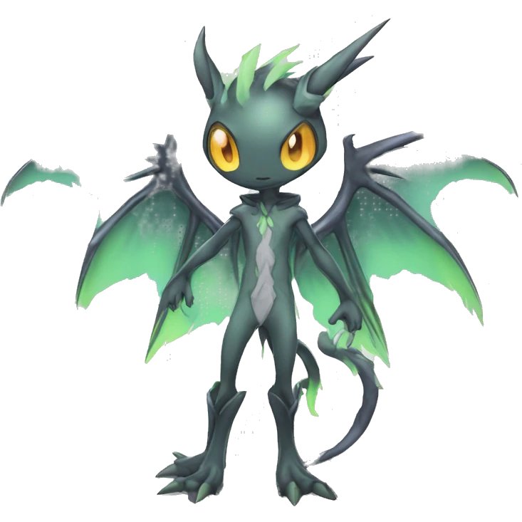 cute cool edgy sharp eldritch ethereal Digimon-Fakemon-animal full body emoji