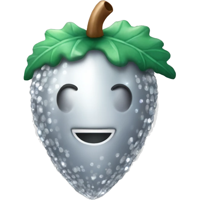 sparkling Silver Acorn emoji