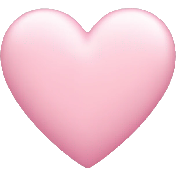 Sweet pastel pink heart  emoji