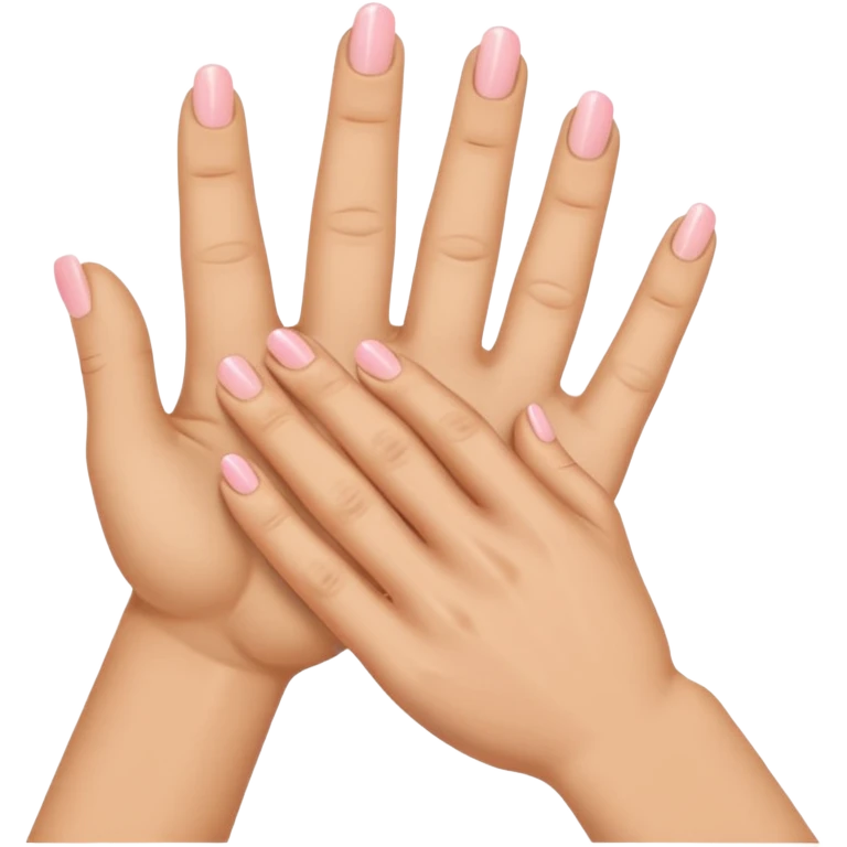 Hand with Index, Middle, and Pink out straight with ring finger bent in tight emoji
