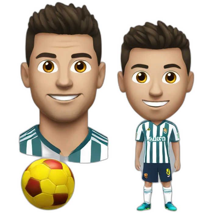 Ronaldo sur messi emoji