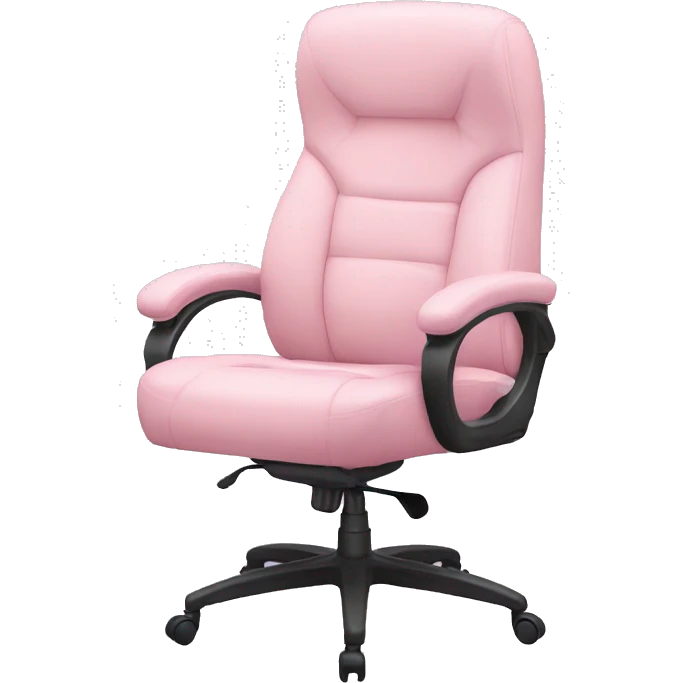 Pastel pink gaming chair emoji