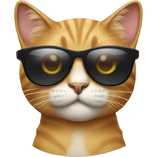 Cat with sunglasses emoji