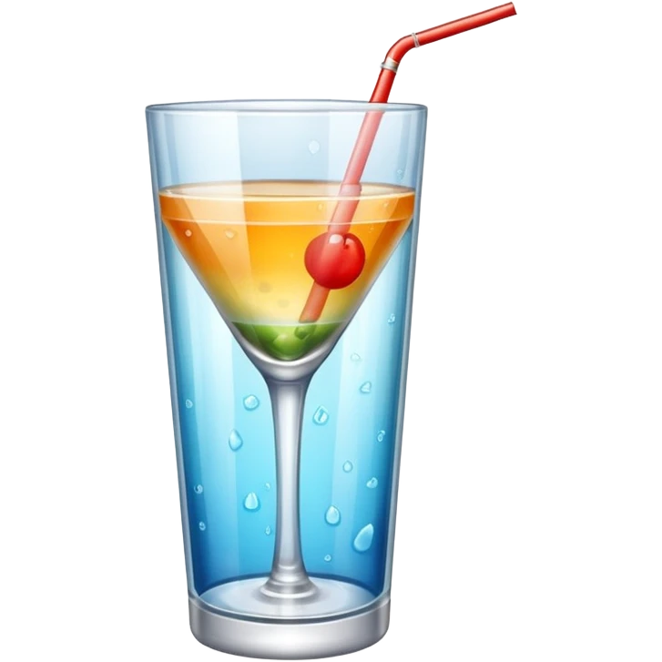 Cocktail tube emoji