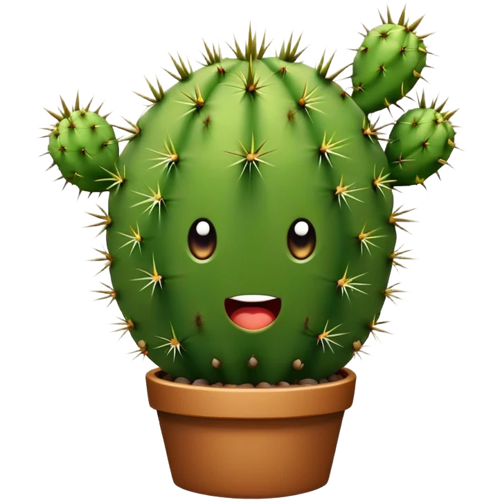Кактус в недоумении emoji