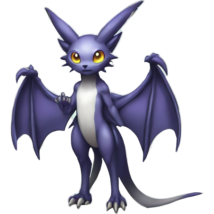 cute cool edgy sharp eldritch ethereal magical Digimon-Fakemon-animal full body emoji