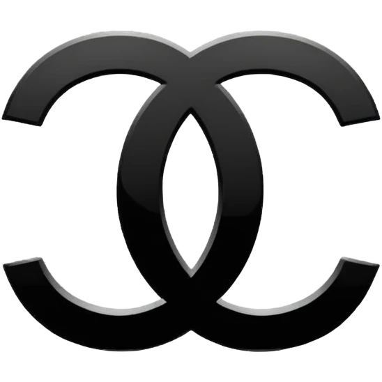 Chanel logo, elegant and minimal emoji