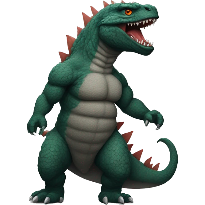 Godzilla with tattoos emoji