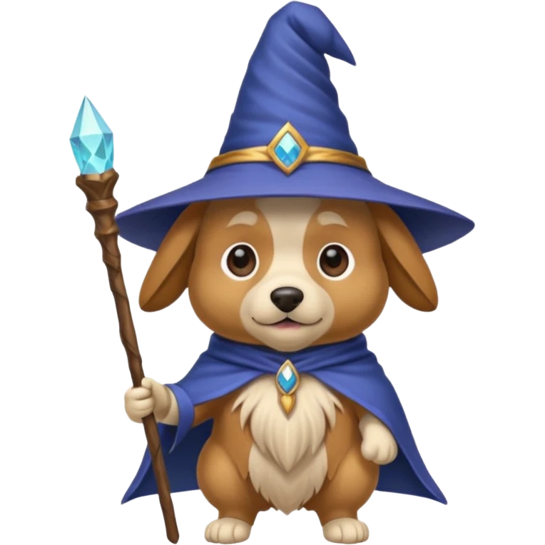 Dog wizard emoji