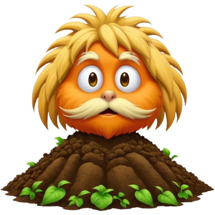 The Lorax with dihh emoji