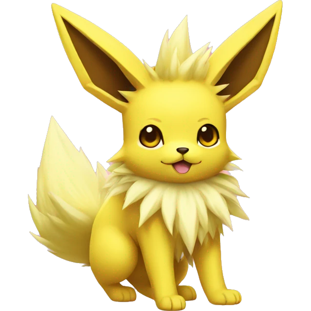 Kawaii Jolteon full body emoji