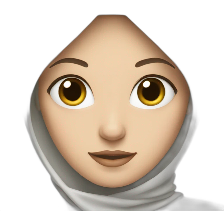 a white princess with a hijab emoji