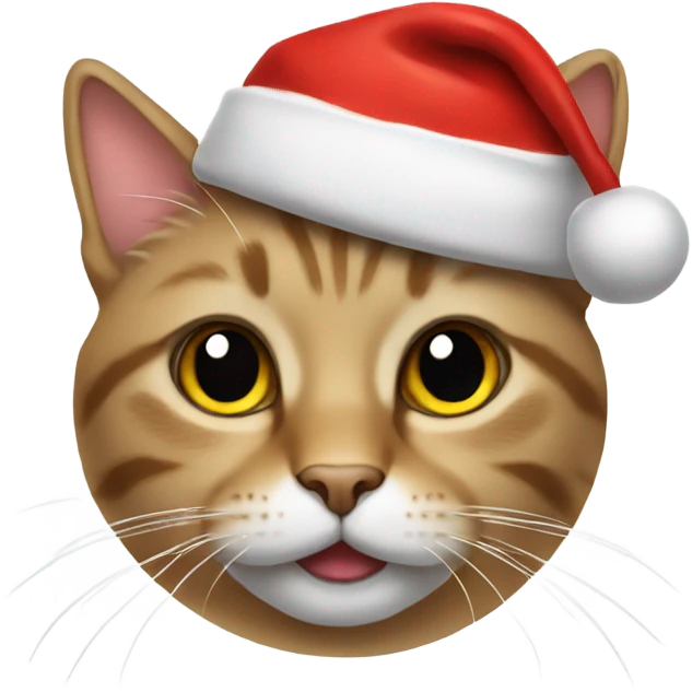 Cat with Santa hat emoji