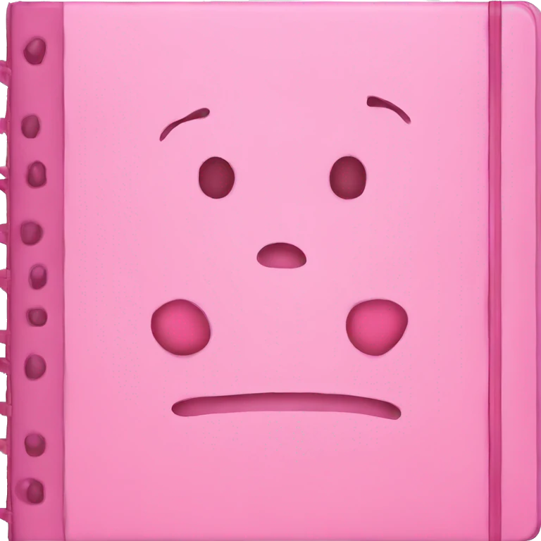 Notebook pink cute emoji