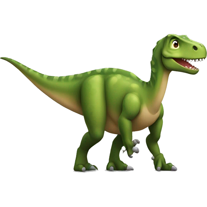 dinosaur looking right forward emoji