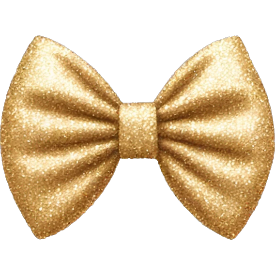 Bow glitter emoji