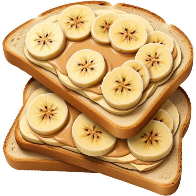 Peanut butter banana toast  emoji
