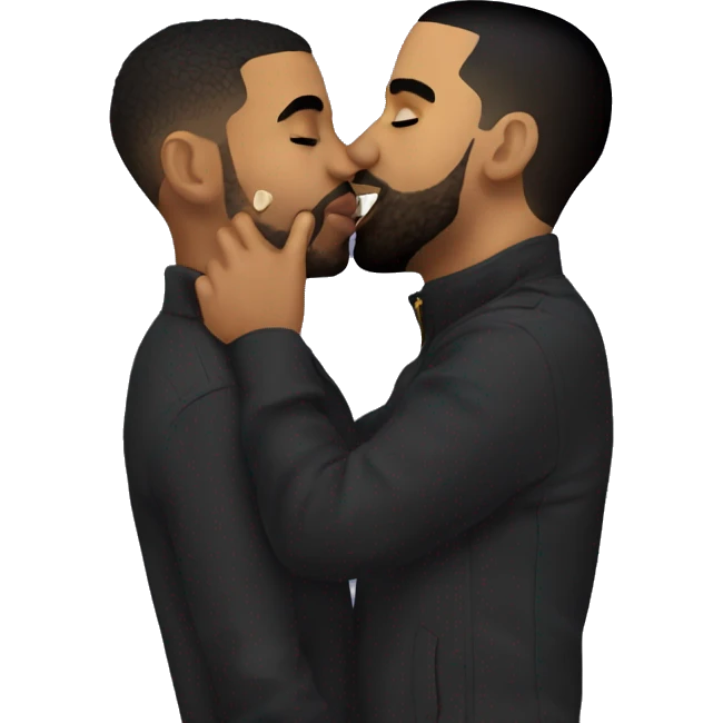 Drake-kissing Drake emoji