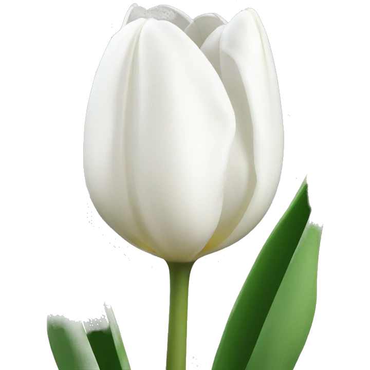 white tulips emoji