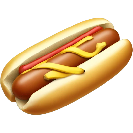 a hotdog with a banana peel emoji
