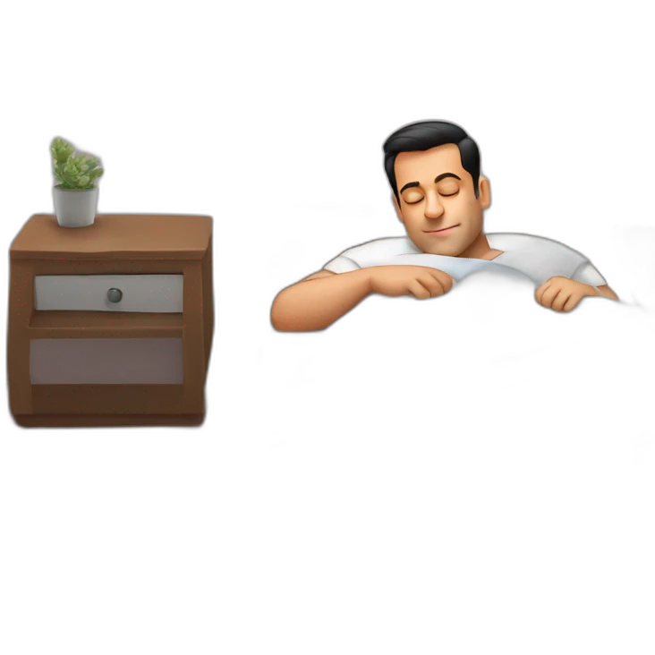 Salman khan sleeping on bed emoji