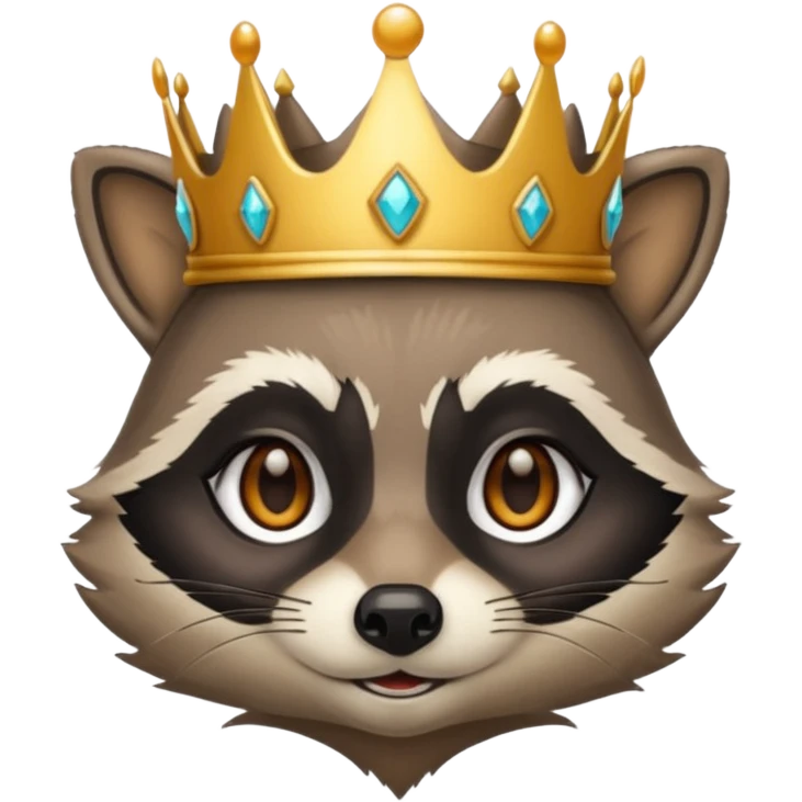 racoon queen emoji