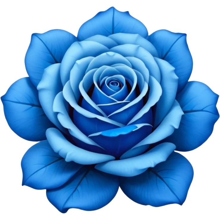 Blue roses emoji