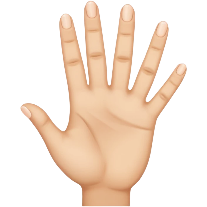 Hand showing 4 fingers emoji