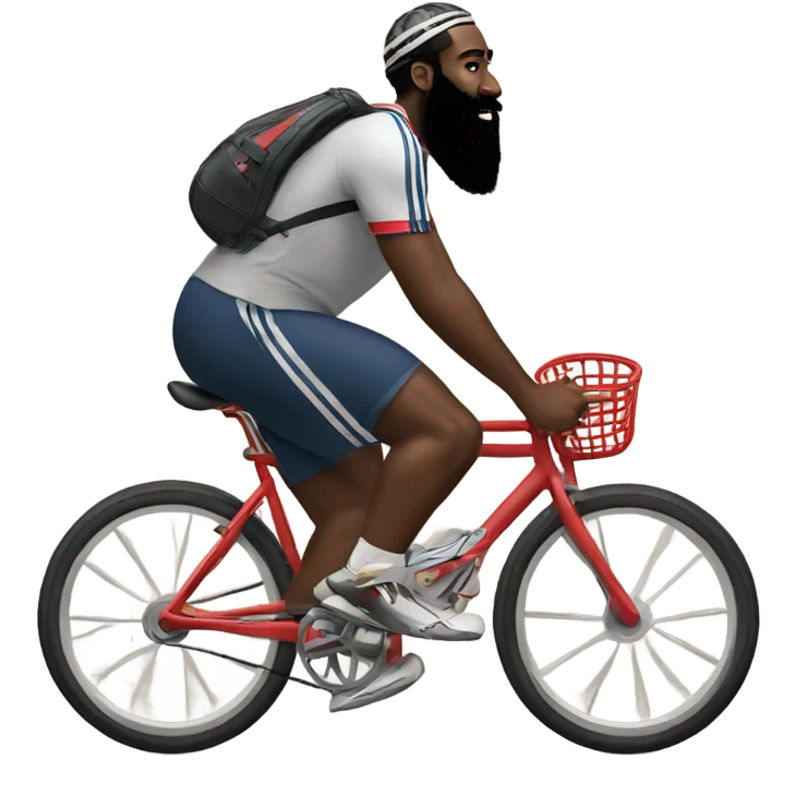 James Harden riding bicycles  emoji