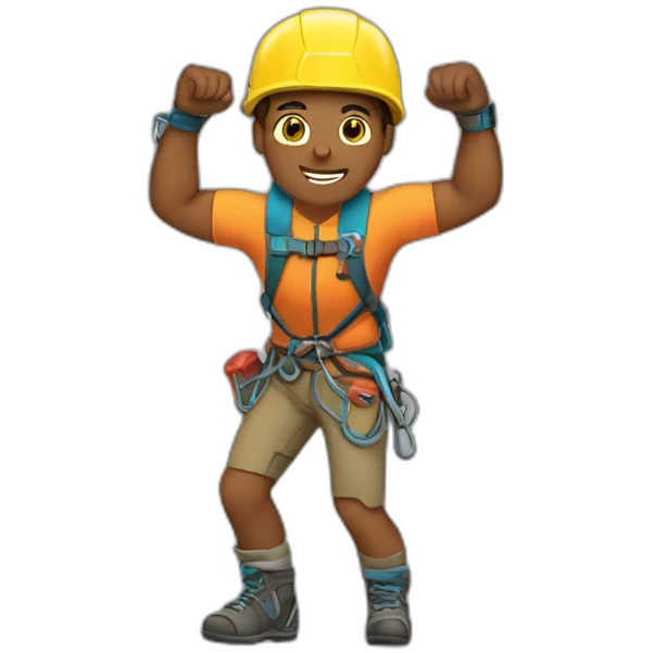 rock climber emoji