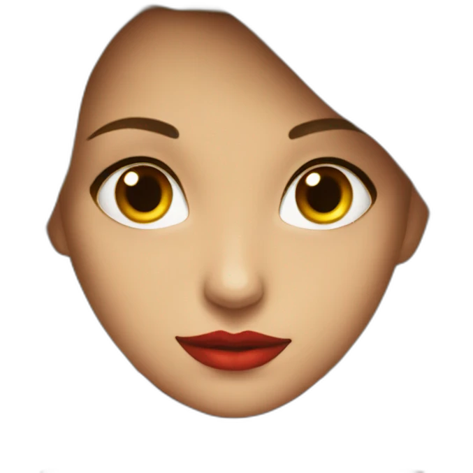seductive gaze in red dress emoji